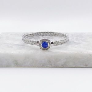 Blue Topaz Sterling Silver Bracelet